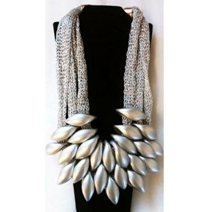 Beautiful beaded  Scarf necklace